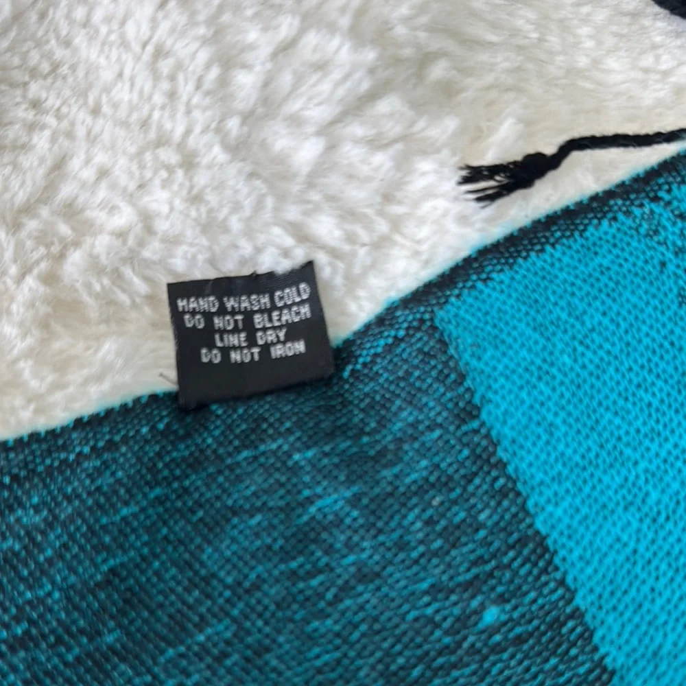 Elegant Paisley Teal Scarf